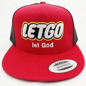 Letgo let God Red Snapback Cap